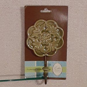FLOWER CERAMIC HOOK - NEW!